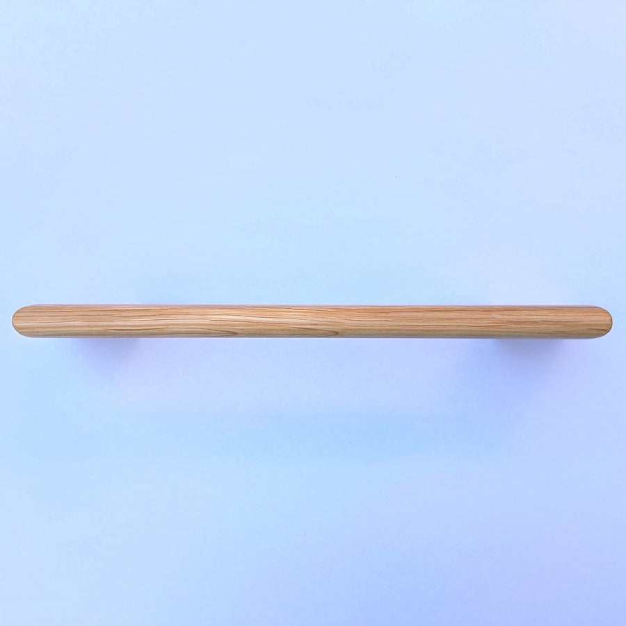 Contemporary White Oak Wood Cabinet Pull.