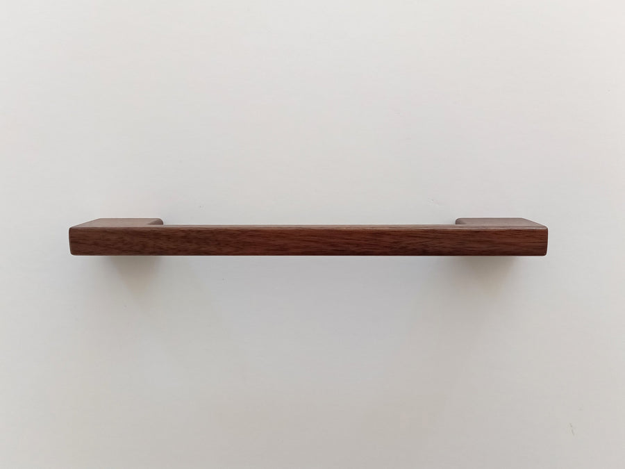 Contemporary Walnut Wood Cabinet Pull