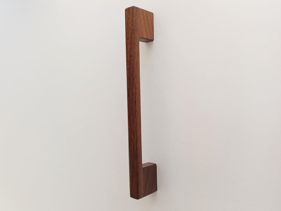 Contemporary Walnut Wood Cabinet Pull
