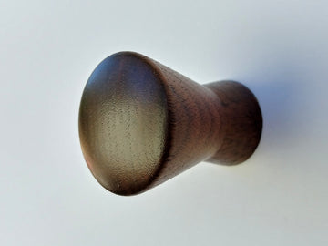 Modern Round Walnut Cabinet Knob