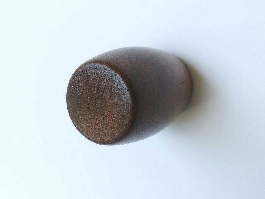 Modern Walnut Wood Barrel Cabinet Knob