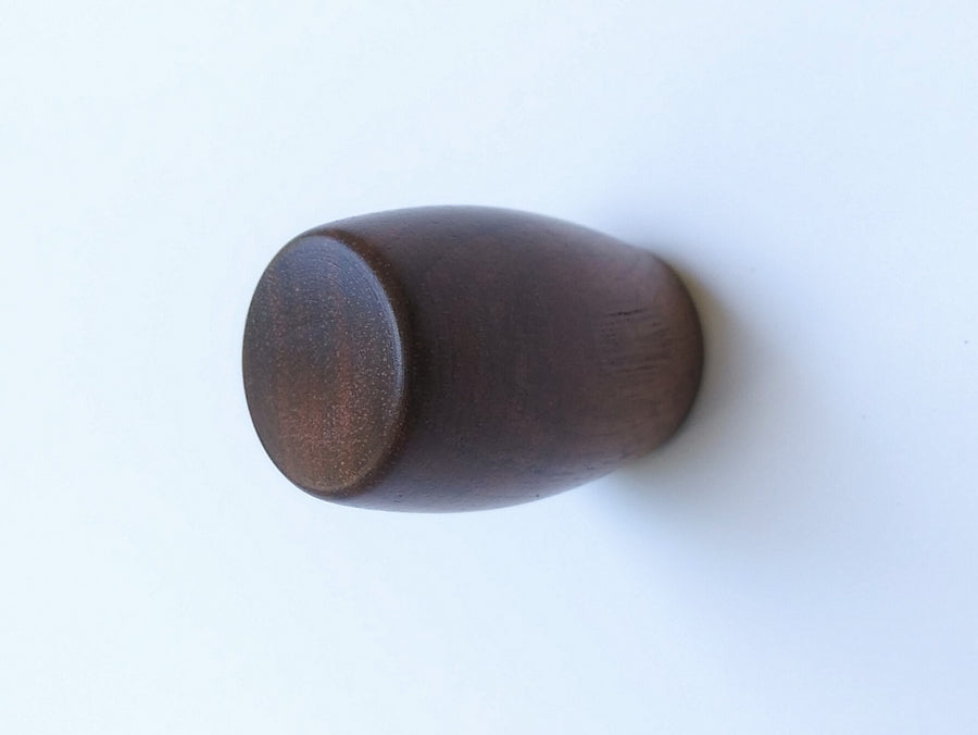 Modern Walnut Wood Barrel Cabinet Knob