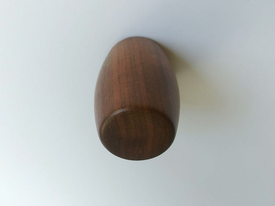 Modern Walnut Wood Barrel Cabinet Knob