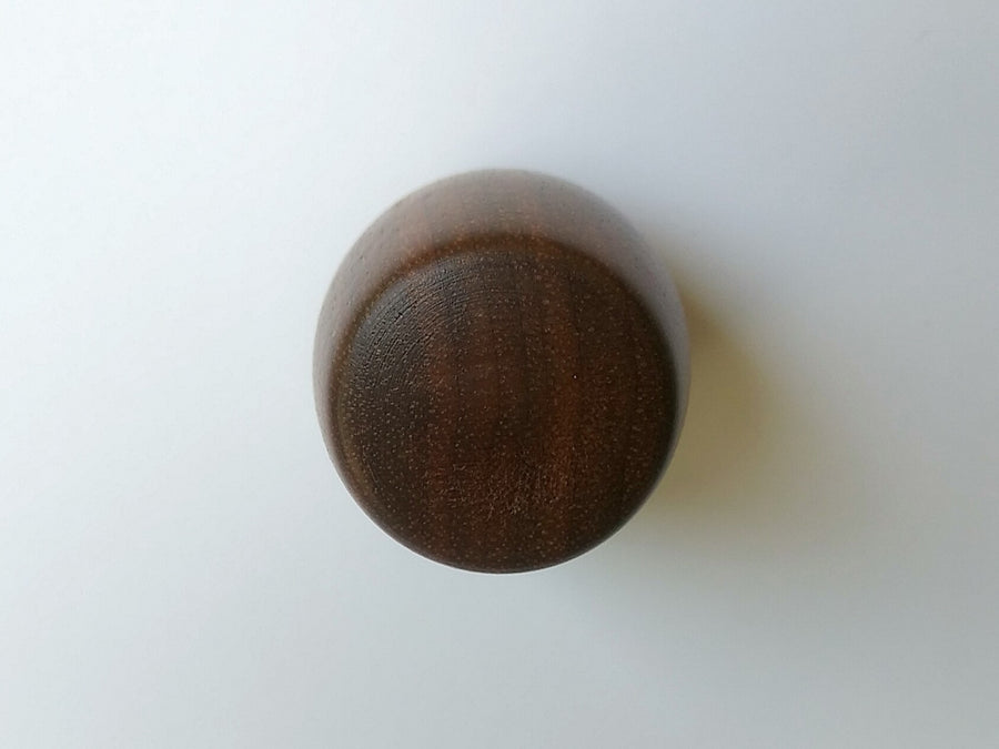 Modern Walnut Wood Barrel Cabinet Knob