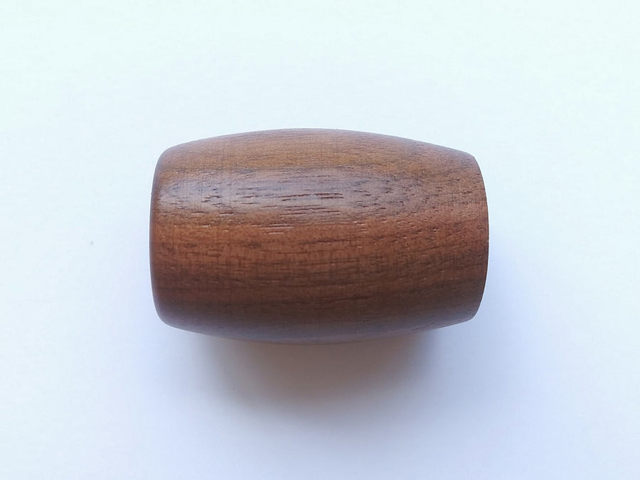 Modern Walnut Wood Barrel Cabinet Knob