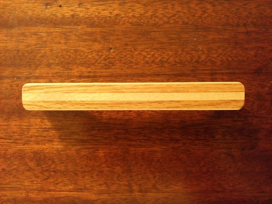 Maple Wood Cabinet Pull with Oak Inlay