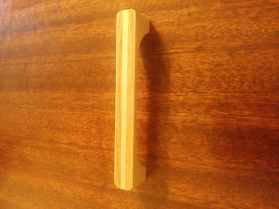 Maple Wood Cabinet Pull with Oak Inlay