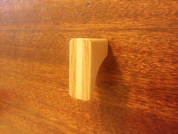 Maple Wood Cabinet Knob with Oak inlay