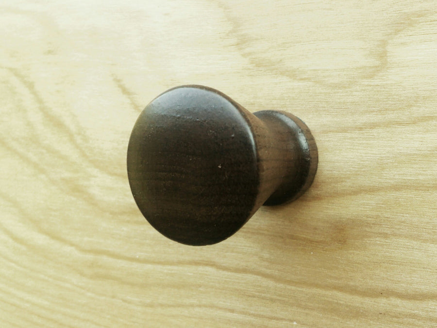 Designer Walnut Wood Cabinet Knob-Round