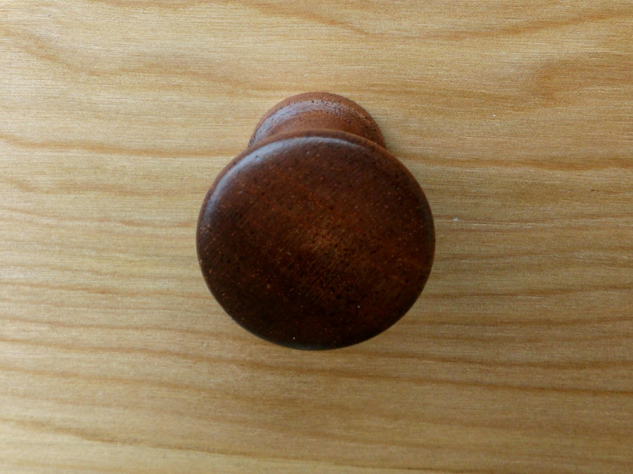 Designer Round Mahogany Wood Cabinet Knob