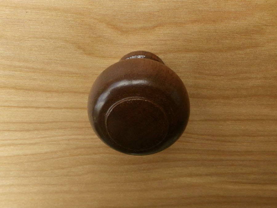 Classic Round Walnut Wood Cabinet Knob