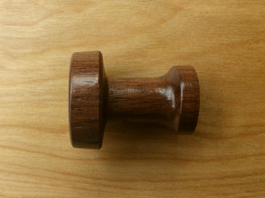 Modern Round Walnut Wood Cabinet Knob