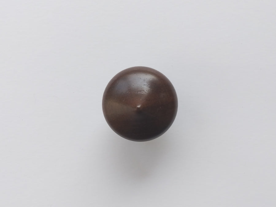 Round Spade Shape Walnut Wood Cabinet Knob