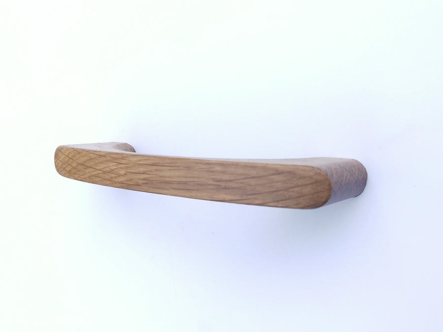 Arched Designer White Oak Wood Cabinet Pull