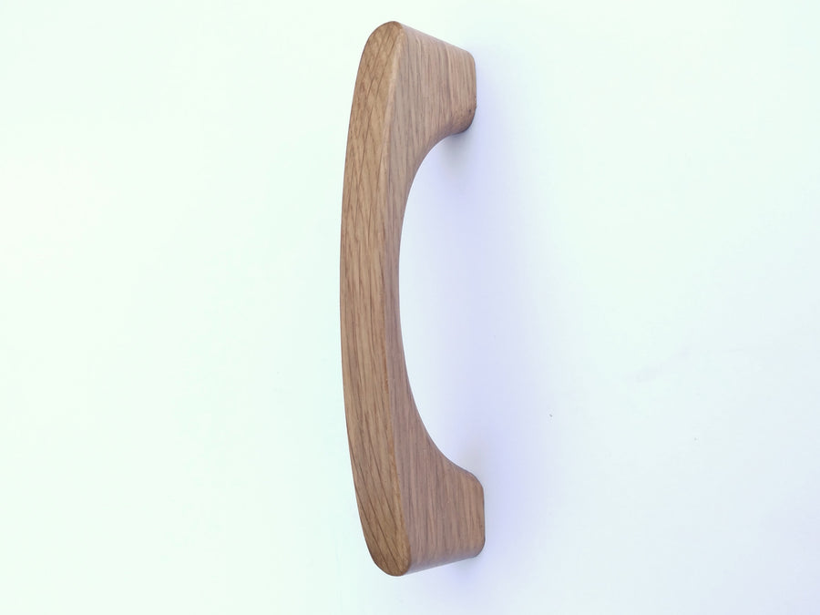Arched Designer White Oak Wood Cabinet Pull
