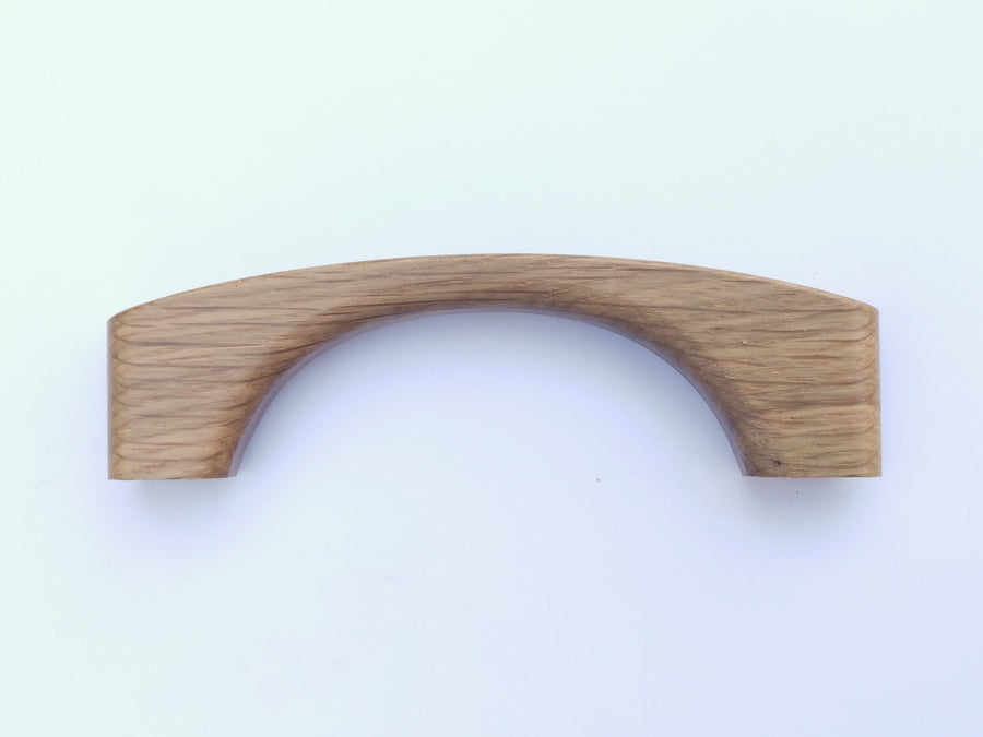 Arched Designer White Oak Wood Cabinet Pull